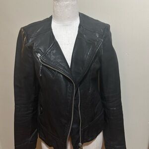 All Saints Black Leather Jacket